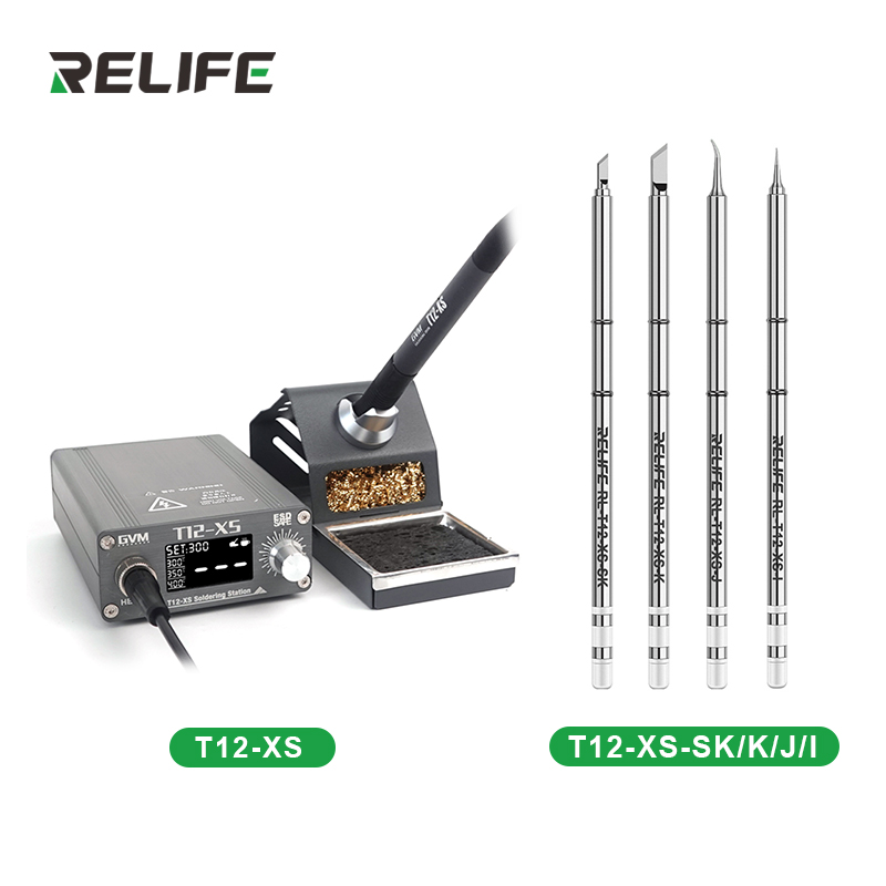 Digital Soldering Station T12 - GVM T12-XS 디지털 디스플레이 온도 조절