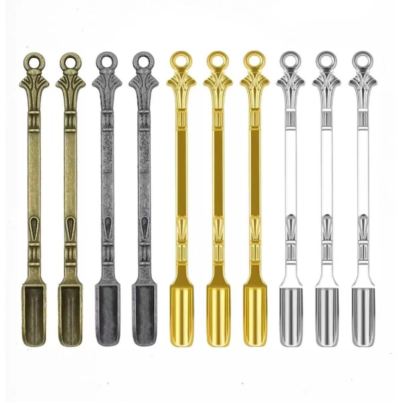 3개 6개 80mm 다색 금속 스너프 스푼 미니 휴대용 - Hand Tools 리뷰 및 가격