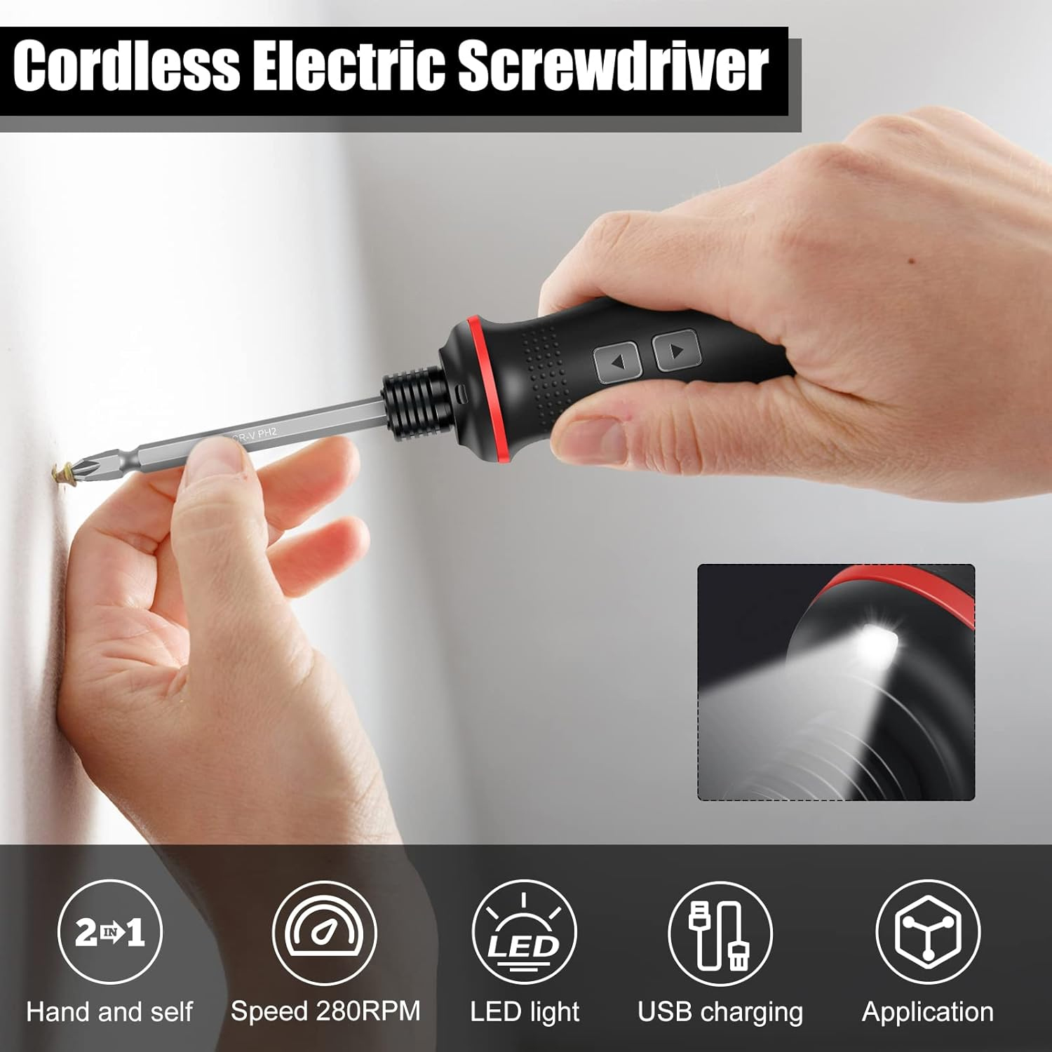 충전식 3.7V 무선 스크루드라이버, 배터리 전원 스크 - Electric Screwdriver Rechargeable Usb 리뷰 및 가격