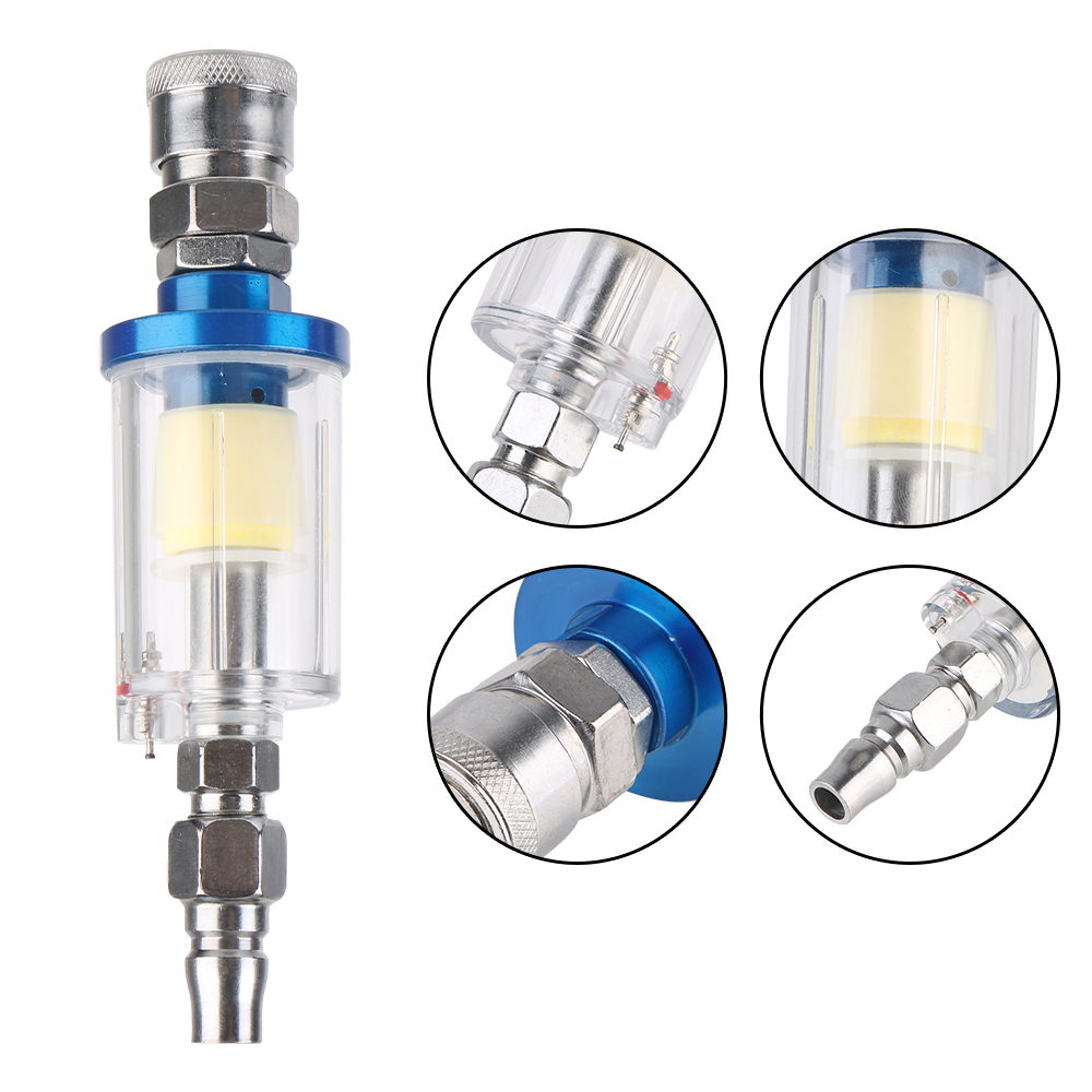 클리어 워터 트랩 에어 브러시 키트 필터 페인팅 1/4 - Airbrush Kit With Mini Compressor 리뷰 및 가격