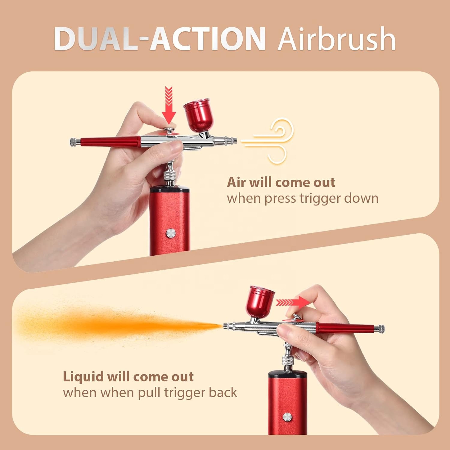 컴프레서가 포함된 에어브러시 키트, 32PSI 휴대용  - Airbrush Kit With Mini Compressor 리뷰 및 가격
