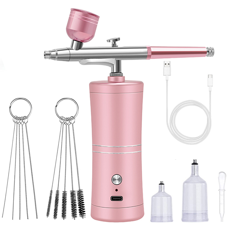 압축기가있는 휴대용 충전식 무선 에어 브러시 얼굴 미용 - Airbrush Kit With Mini Compressor 리뷰 및 가격